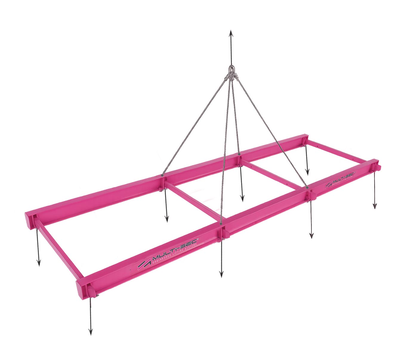 Multisec Adjustable Lifting Frame for modular buildings, bathroom pods and ISO modules