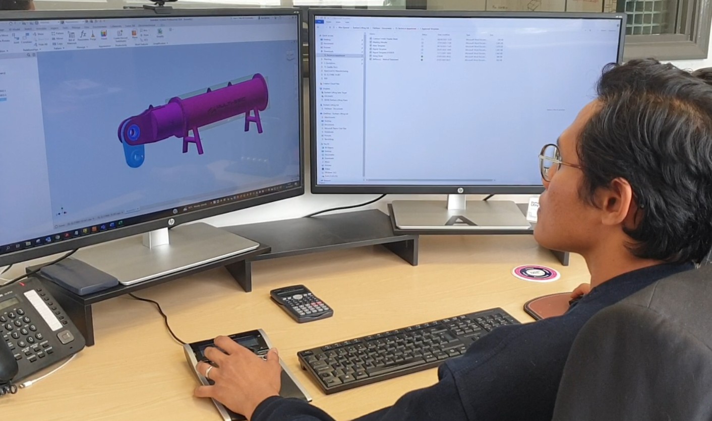 Multisec engineers designing bespoke lifting equipment