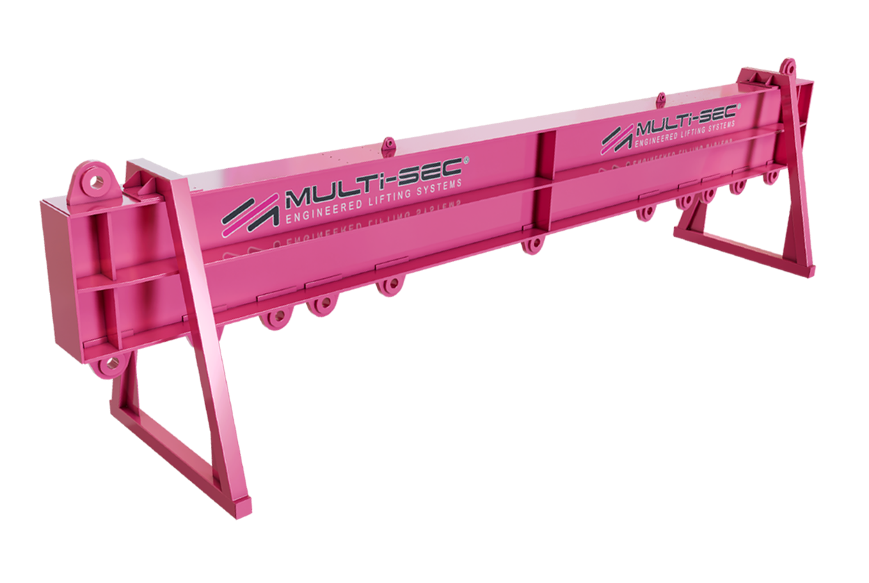 Multisec bespoke lifting beam and custom spreader beam render