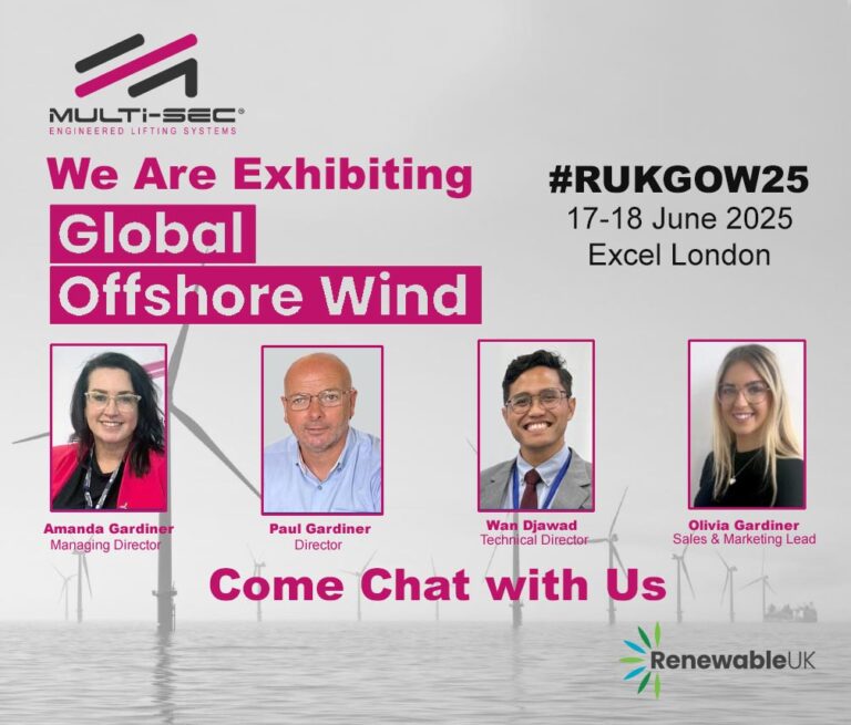 Multisec Engineered Lifting Systems at RenewableUK Global Offshore Wind 2025