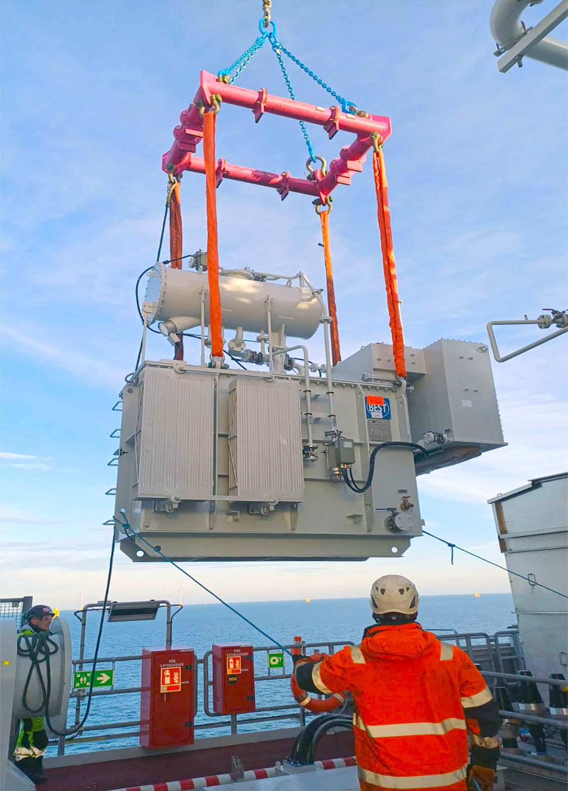 Multisec Modular Spreader Frame used for offshore wind lifting application