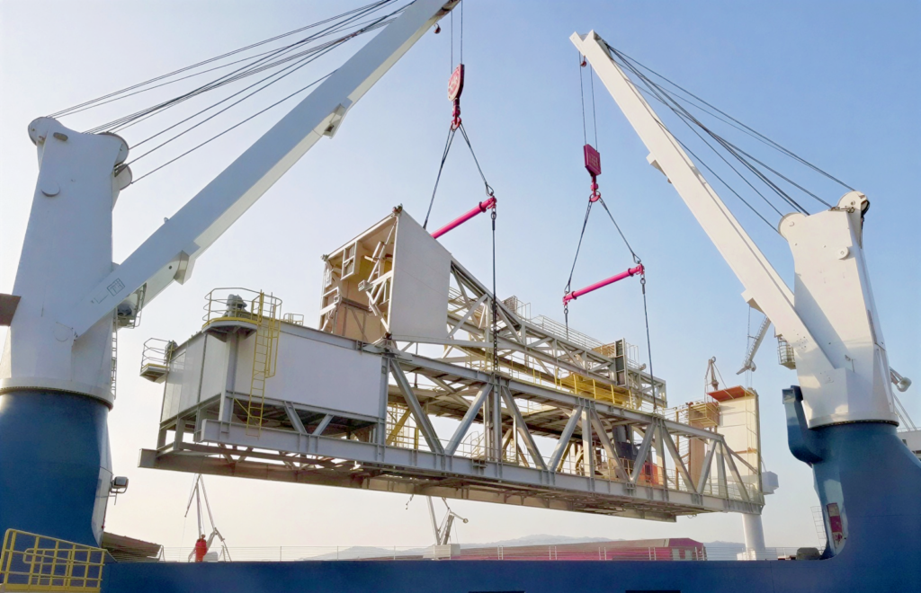 multisec modular spreader beam offshore lifting in action