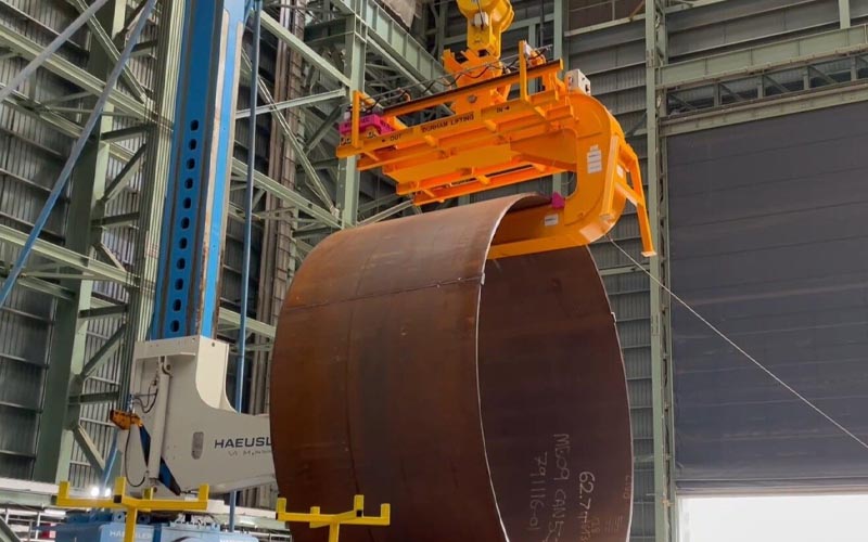 125T Dual-Rotation C-Hook for Offshore Monopiles